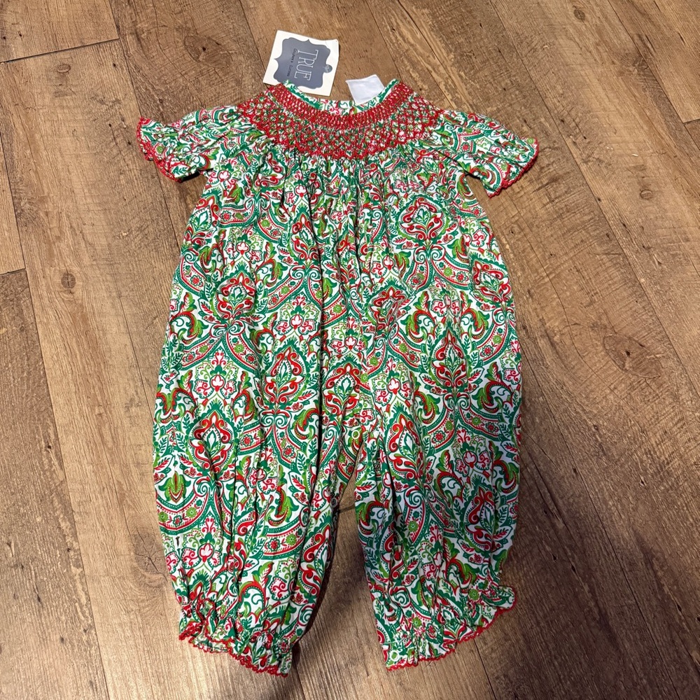 NWT smocked romper